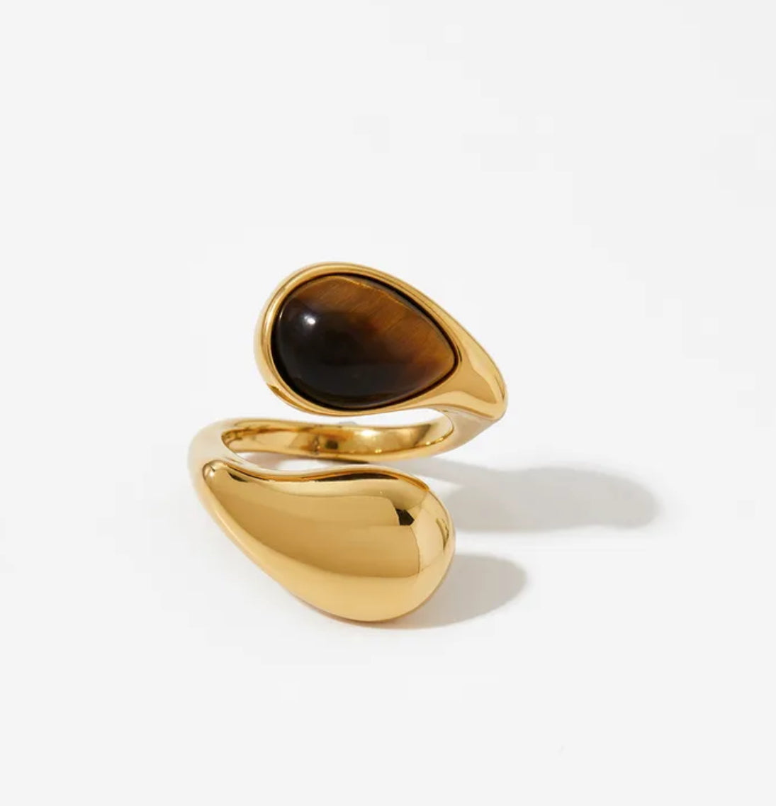 Anillo chuncky aperlado