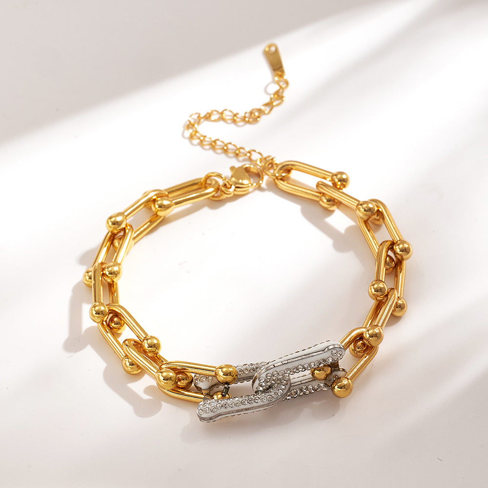 Pulsera Tiffany brillo centro