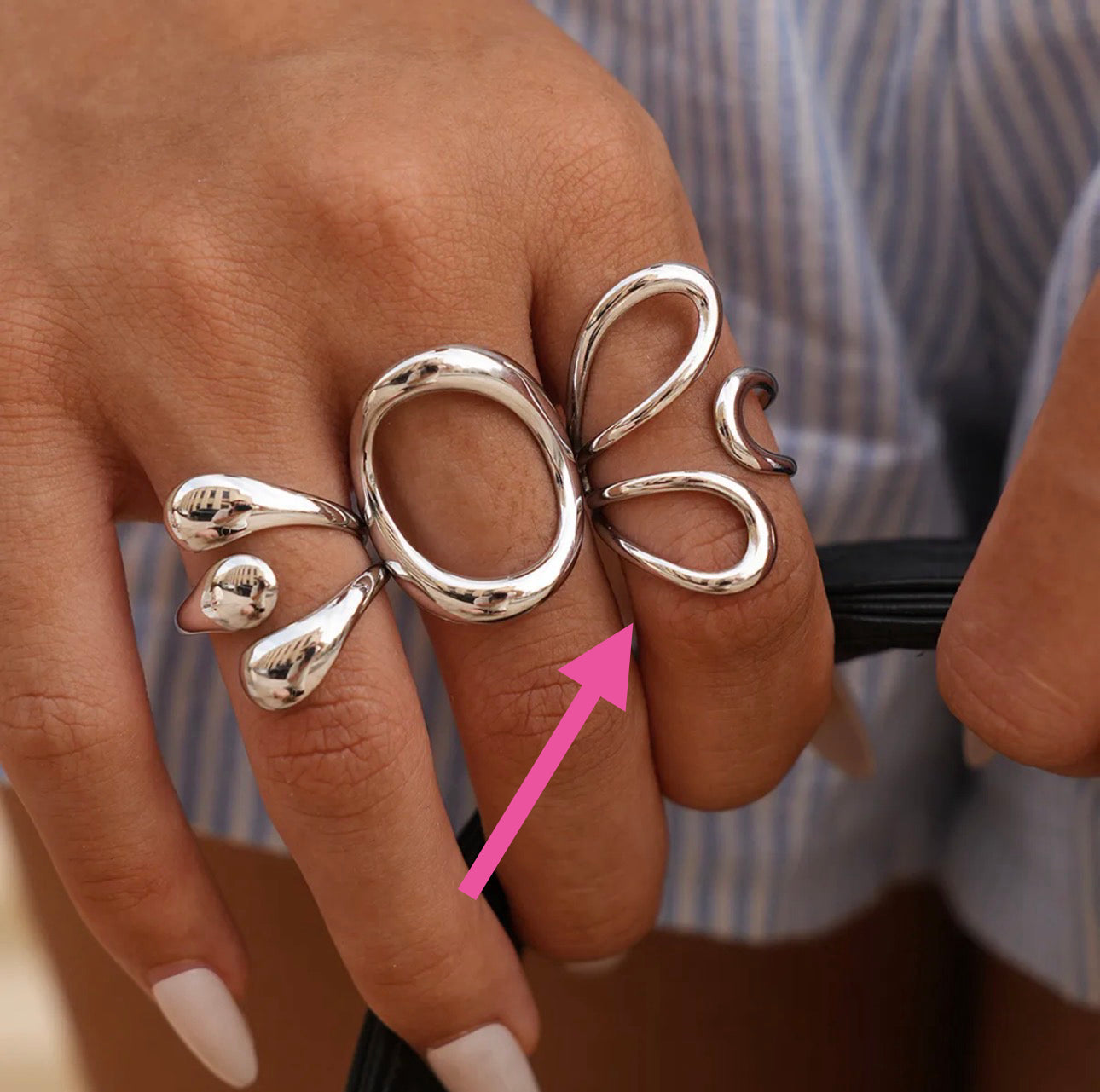 Anillo belleza plata