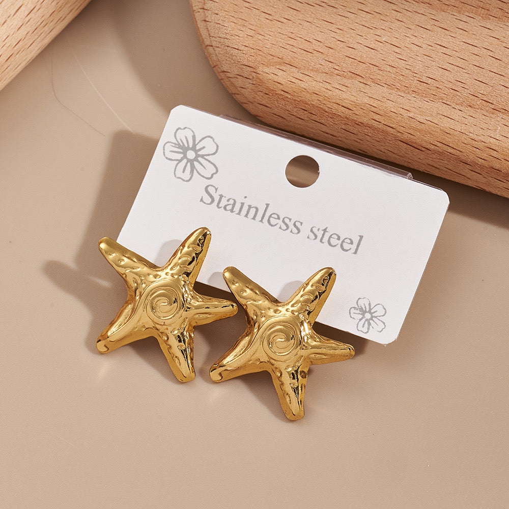 Aretes estrella calamardo