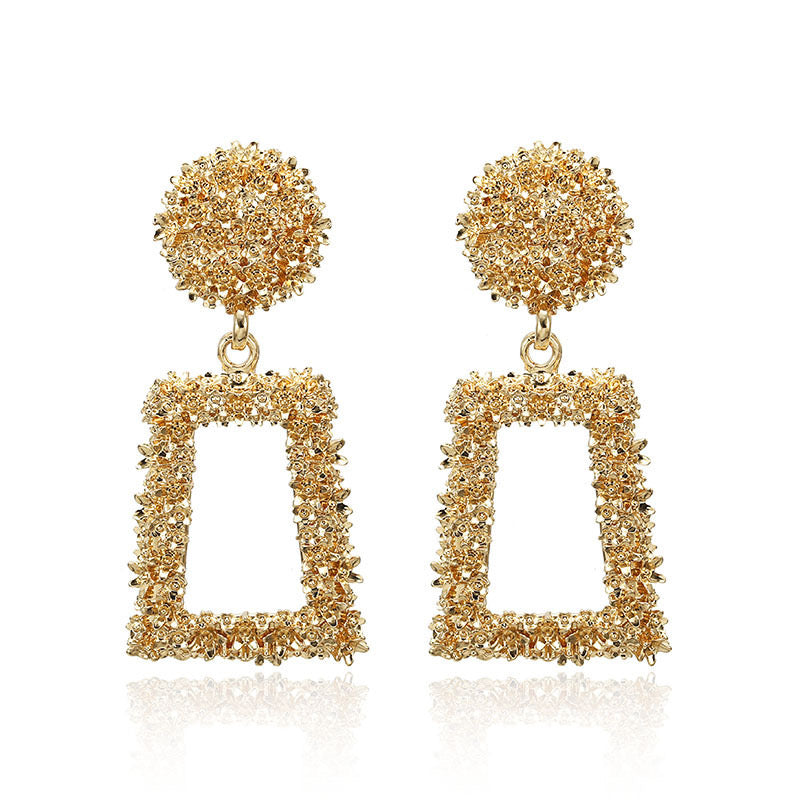 Aretes chicos fiesta dorada