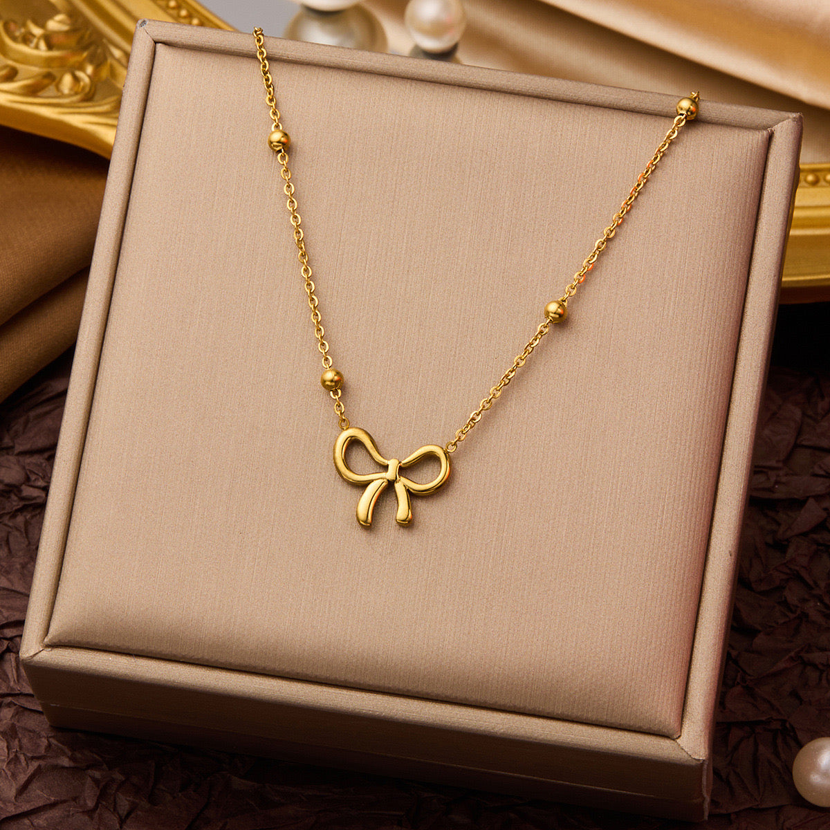 Collar moñito tierno