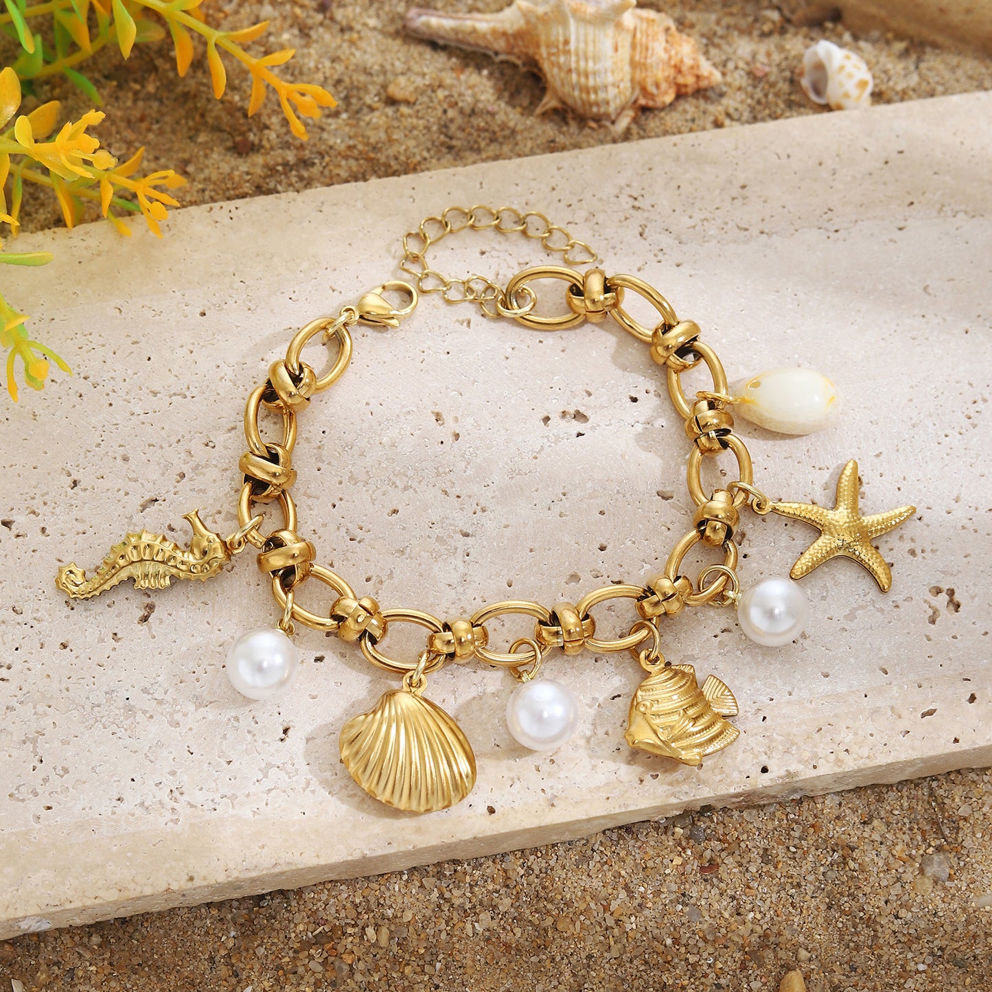 Pulsera dijes de playa