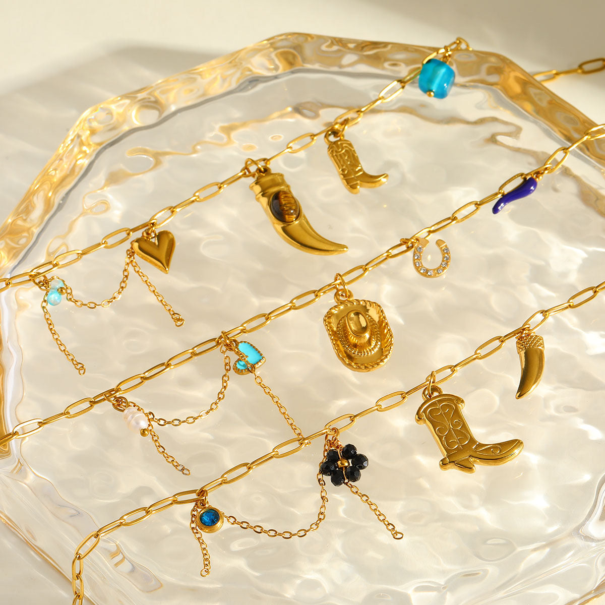 Collar cuerno vaquero