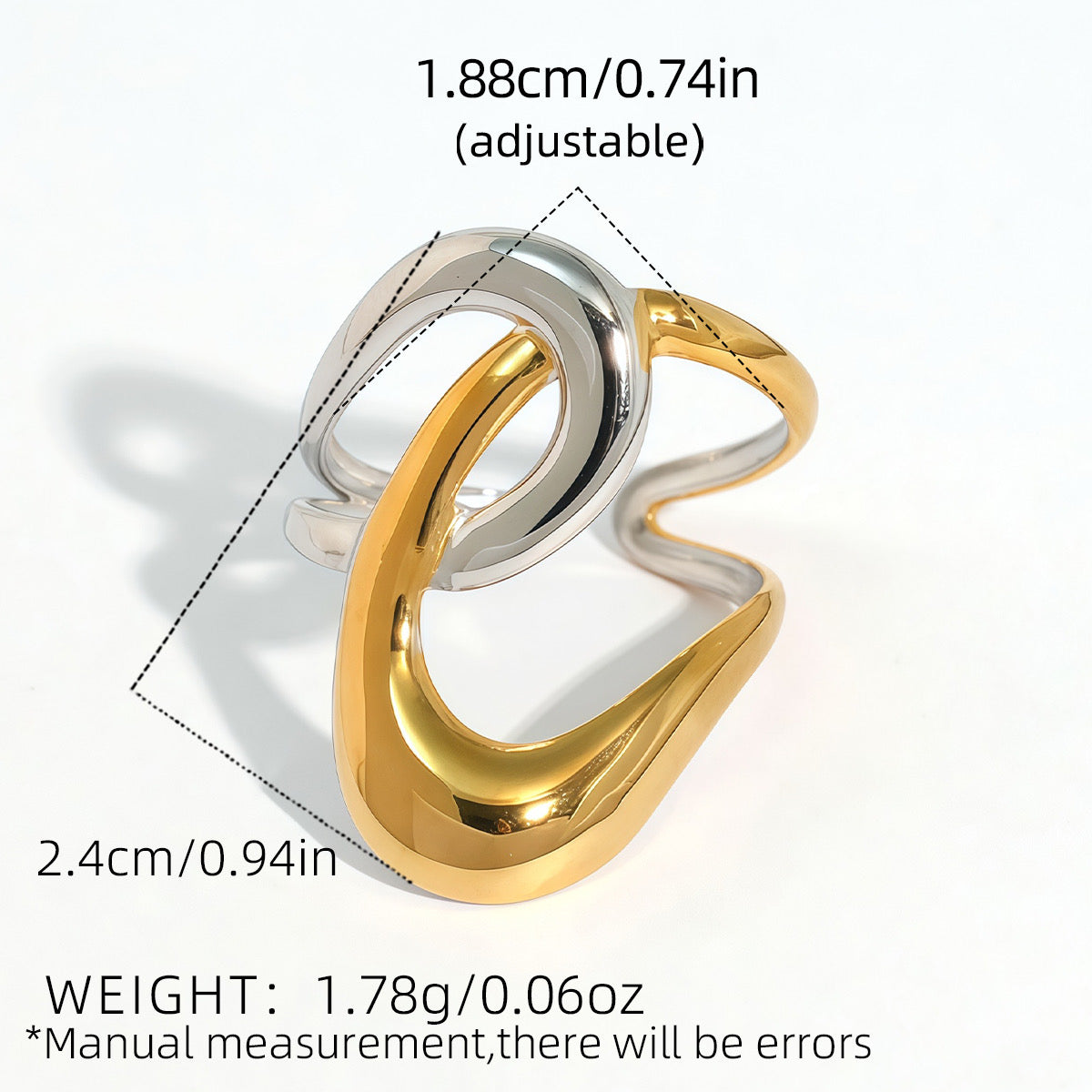 Anillo ondas chuncky