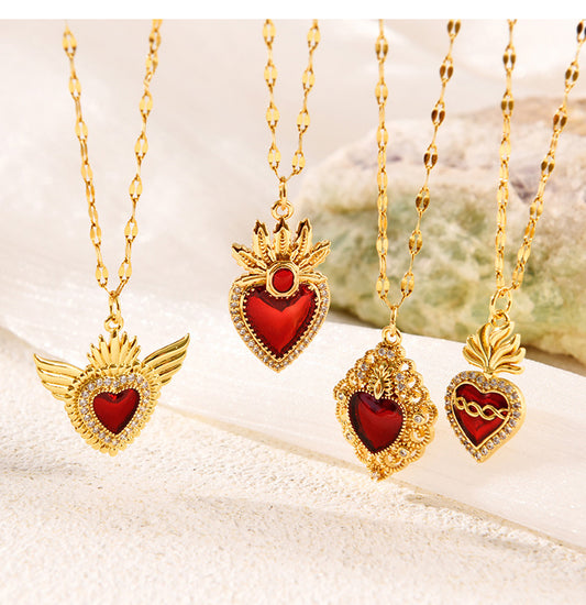 Collar corazón sagrado