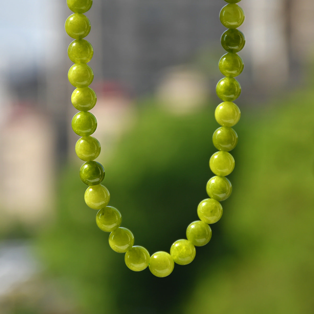 Collar de chicle piedra natural