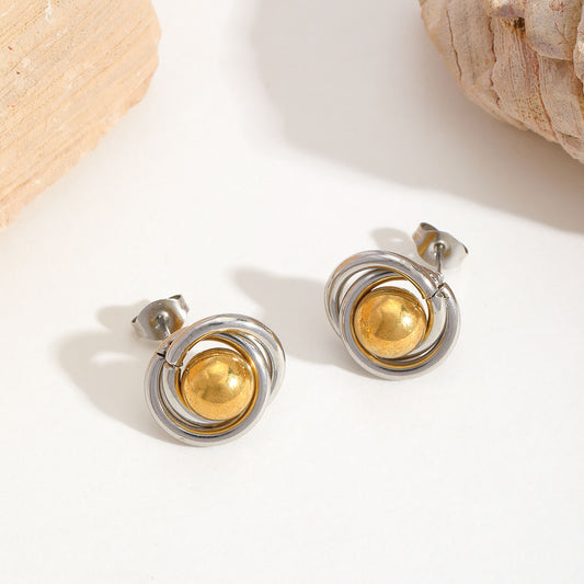 Aretes churro bitono