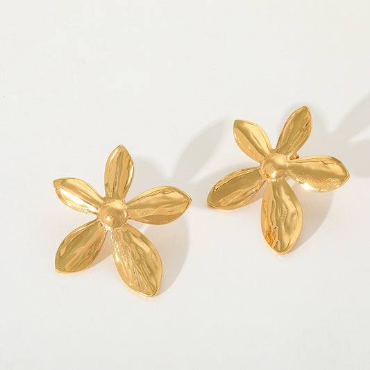 Aretes flor larguitos
