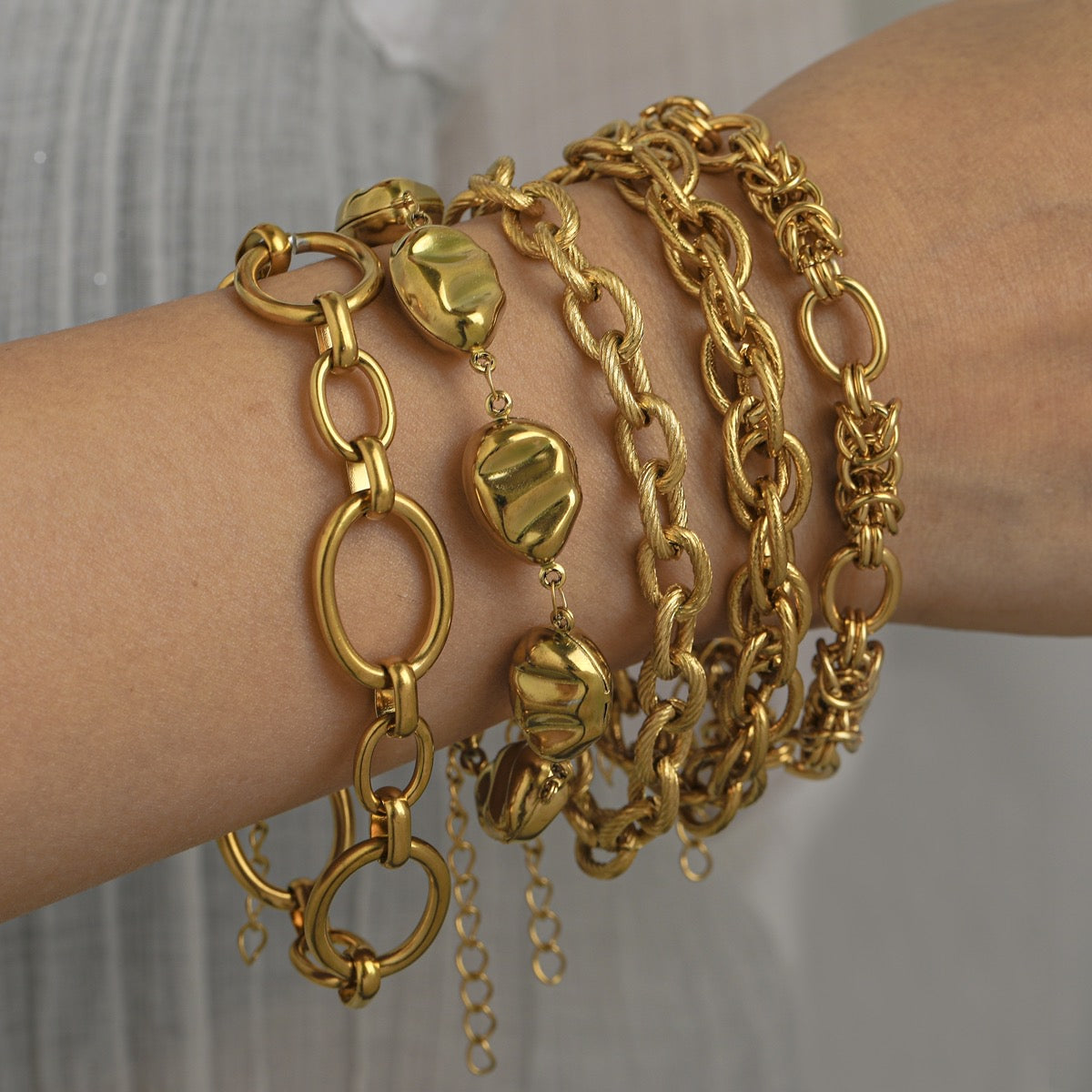 Pulseras varias eslabón
