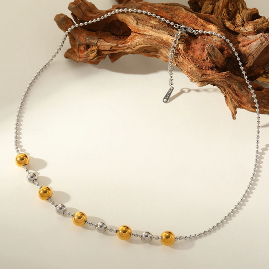 Collar balines bitono salteada