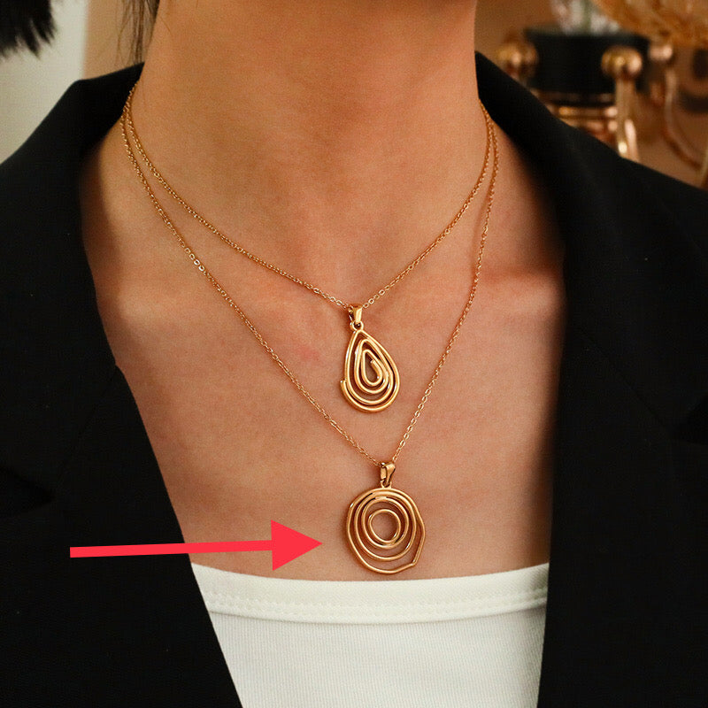 Collar espiral sencillo