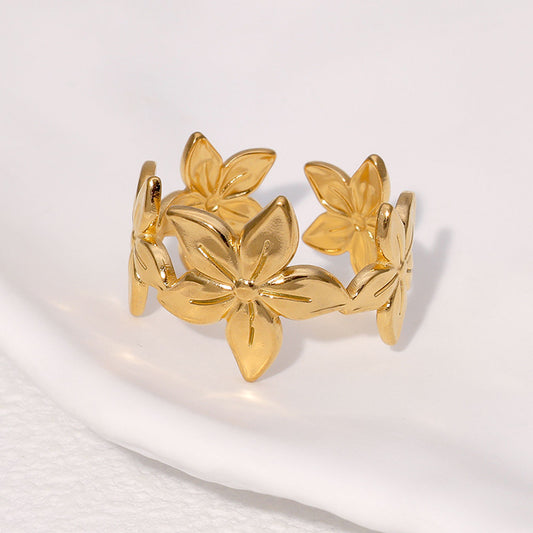 Anillo tupido floral
