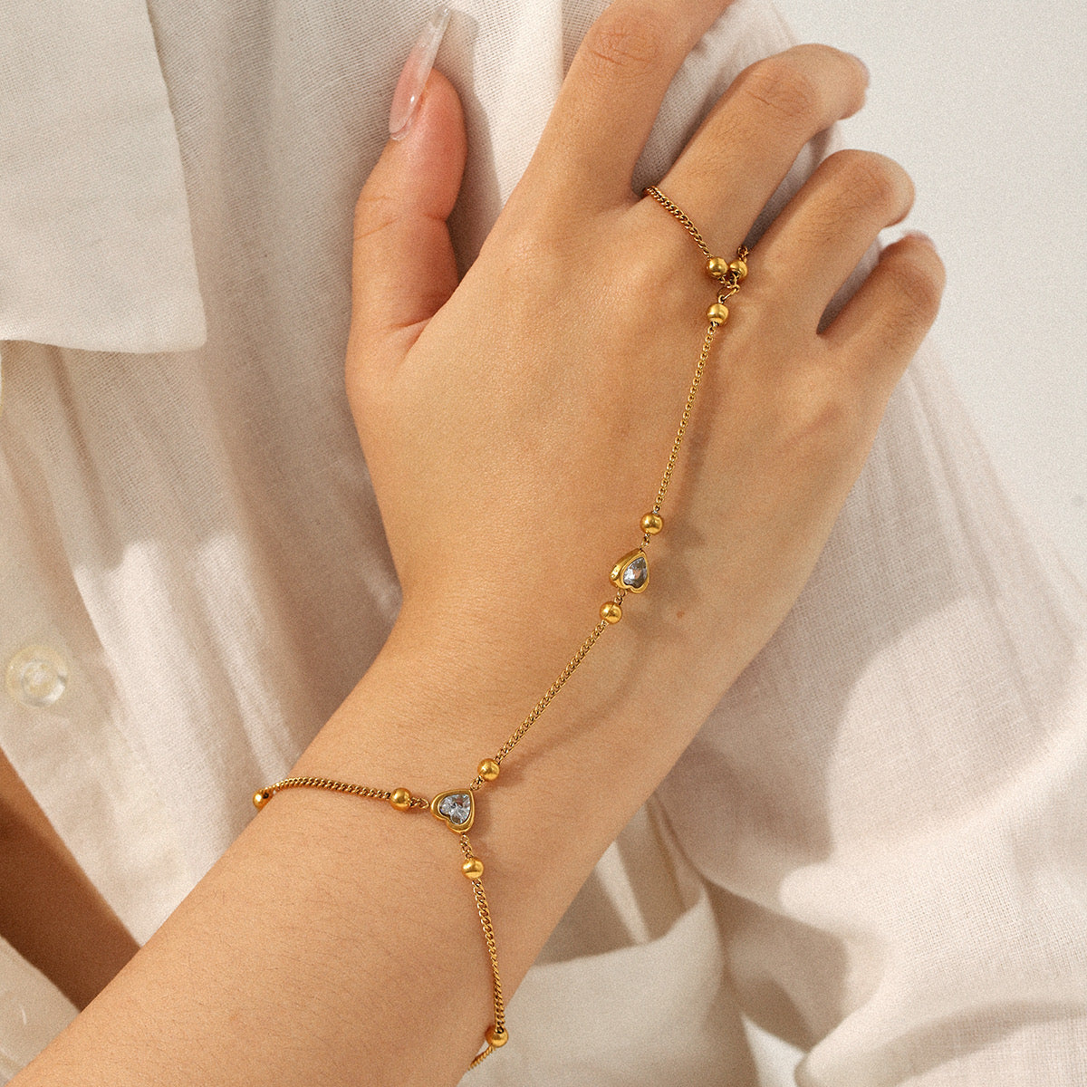 Anillo pulsera corazón