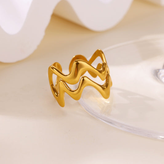 Anillo ondas en pico