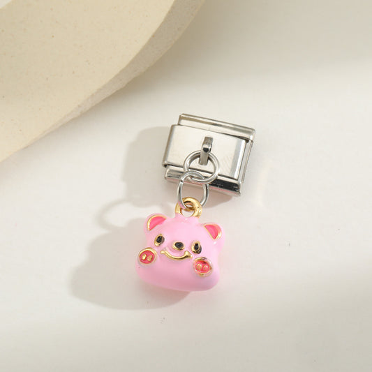 Charms osito rosa colguije LUCY