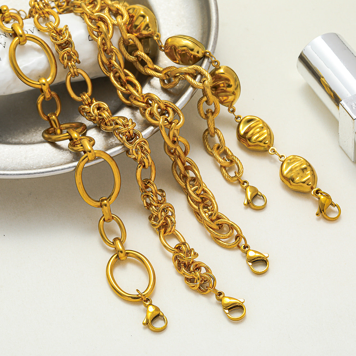Pulseras varias eslabón