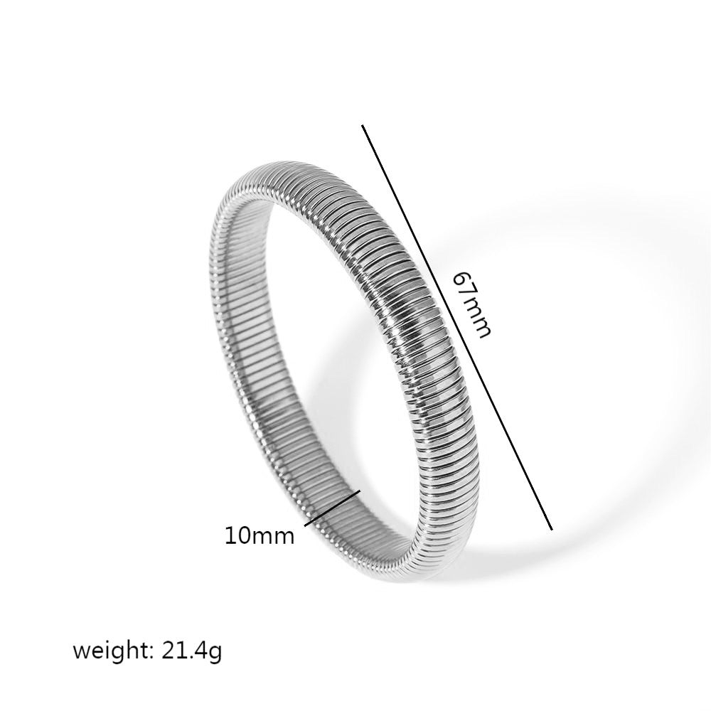 Pulsera gusano plata