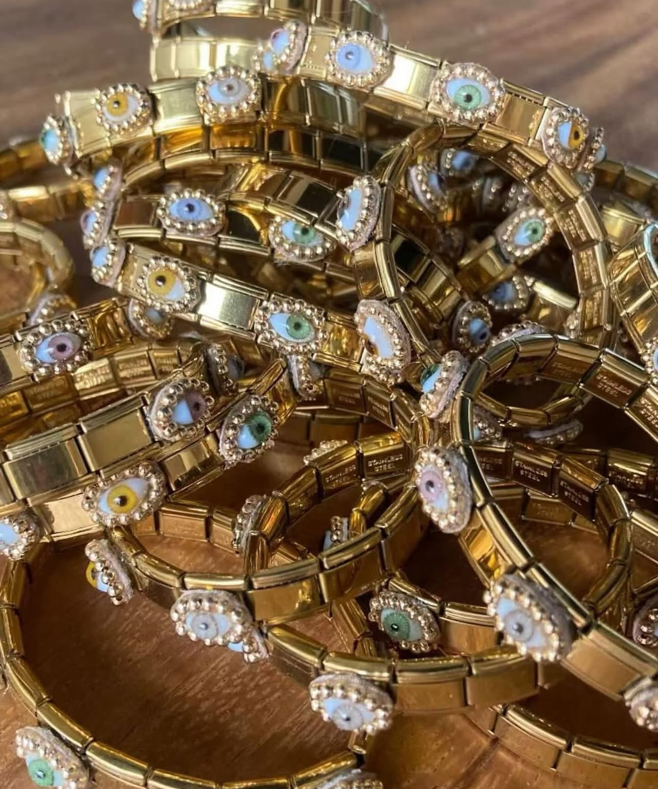 Pulsera Italia ojo cristal