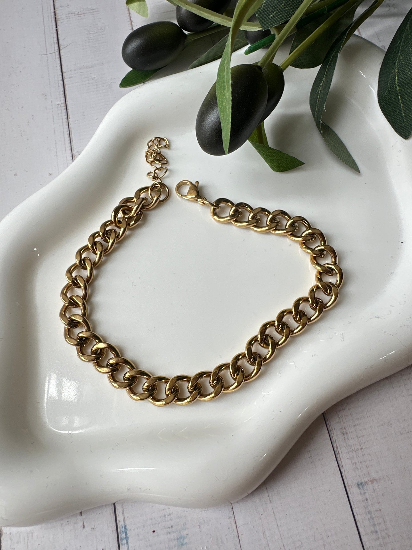 Pulsera cubana eslabón chico