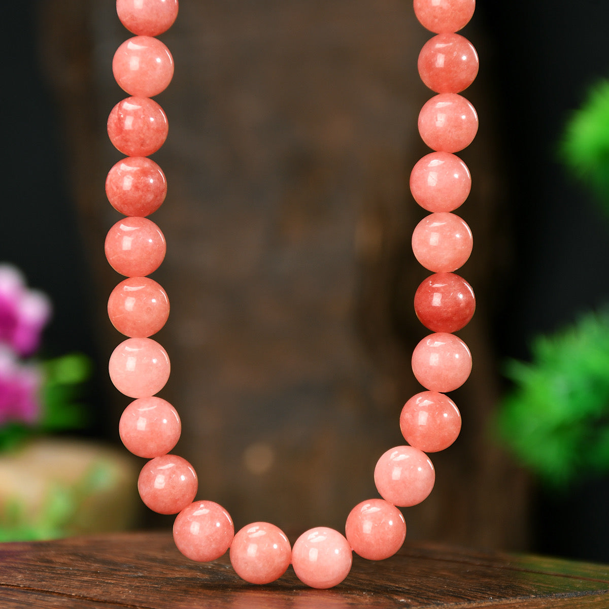 Collar de chicle piedra natural