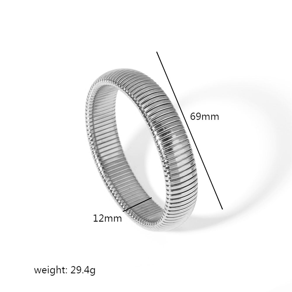 Pulsera gusano plata