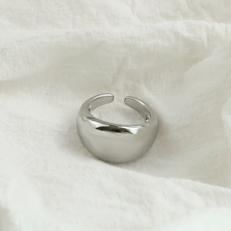 Anillo chuncky sencillo brilloso