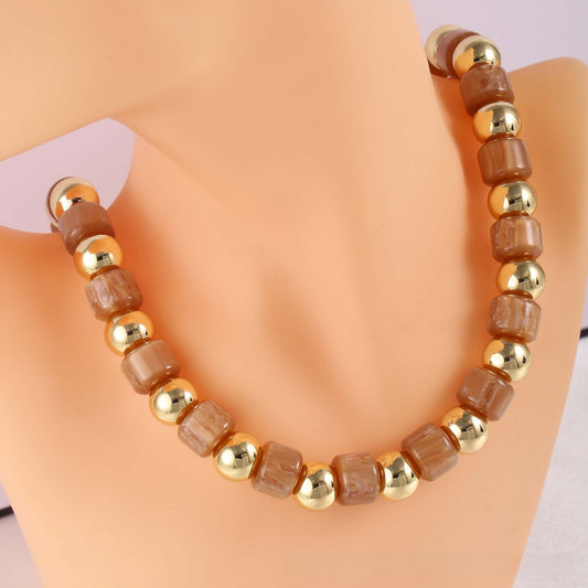 Collar cerámica beige