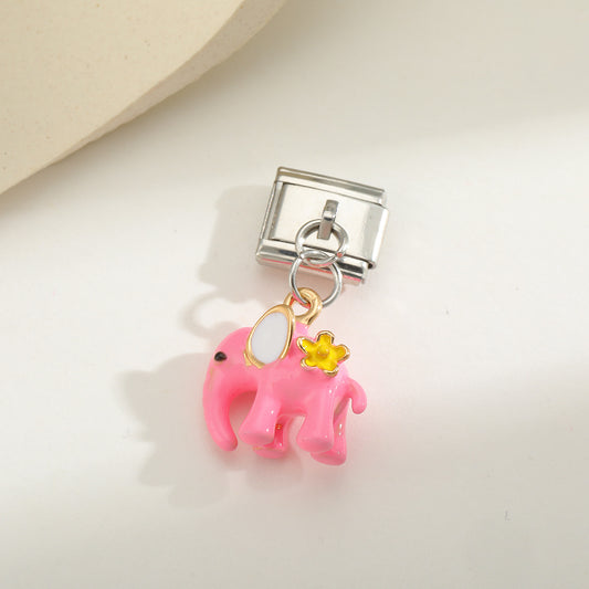 Charms elefante rosa colguije LUCY