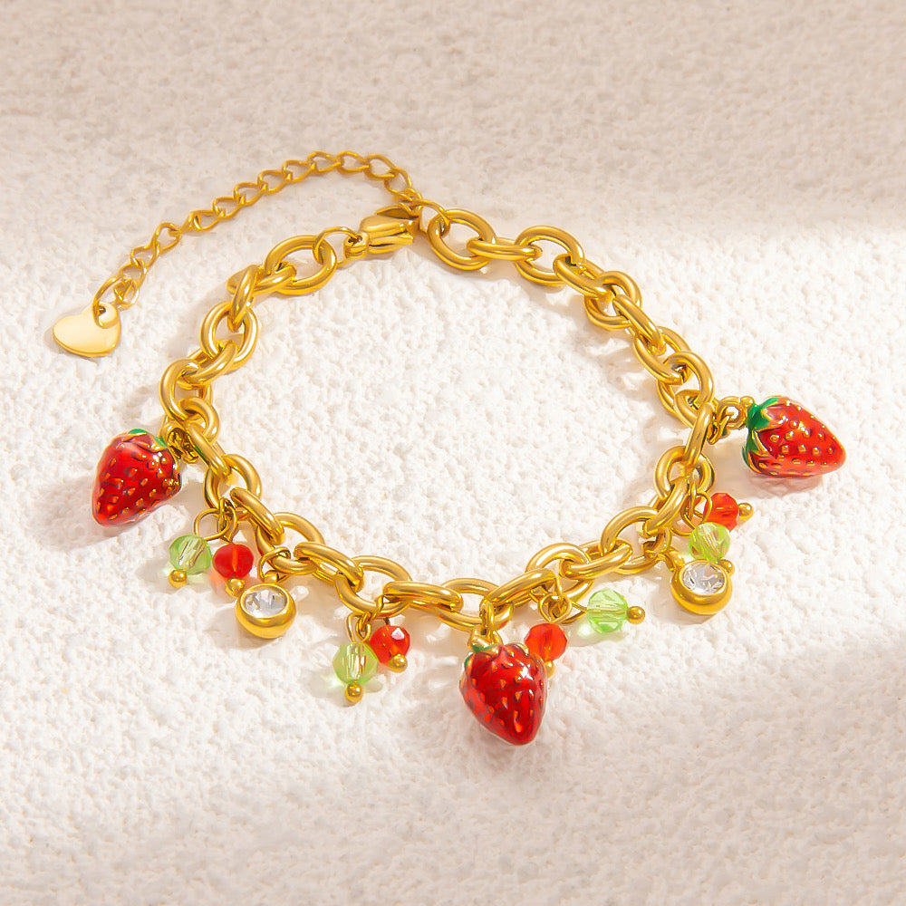 Pulsera Charms fresa