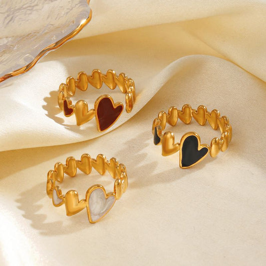Anillos corazón colores