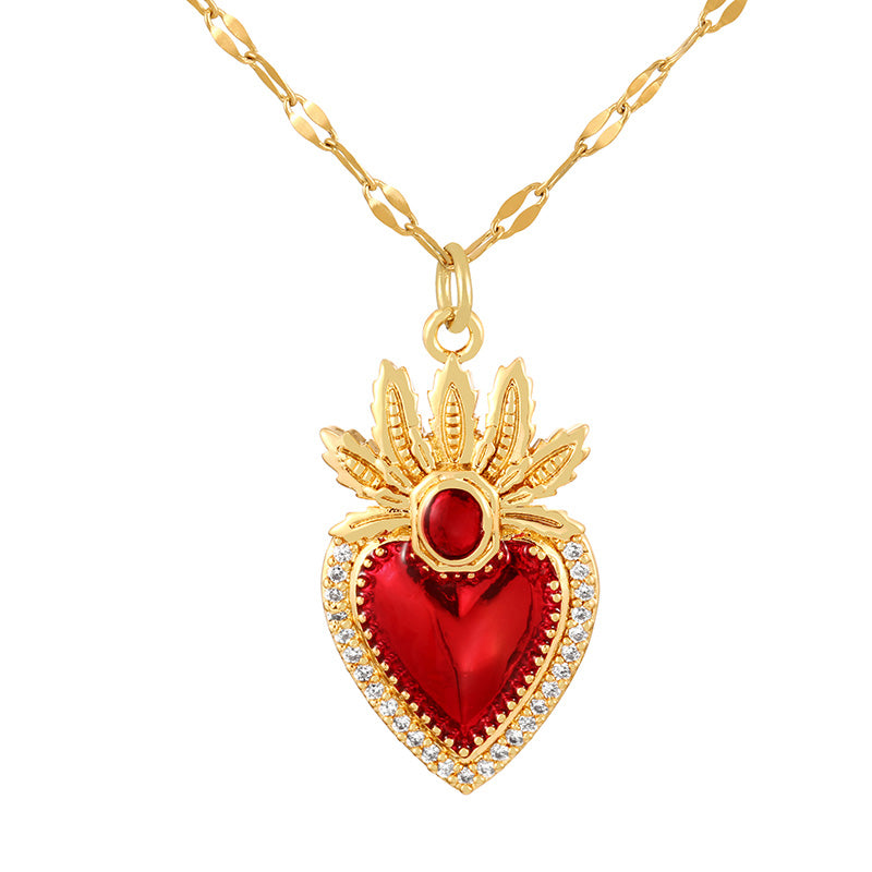 Collar corazón sagrado