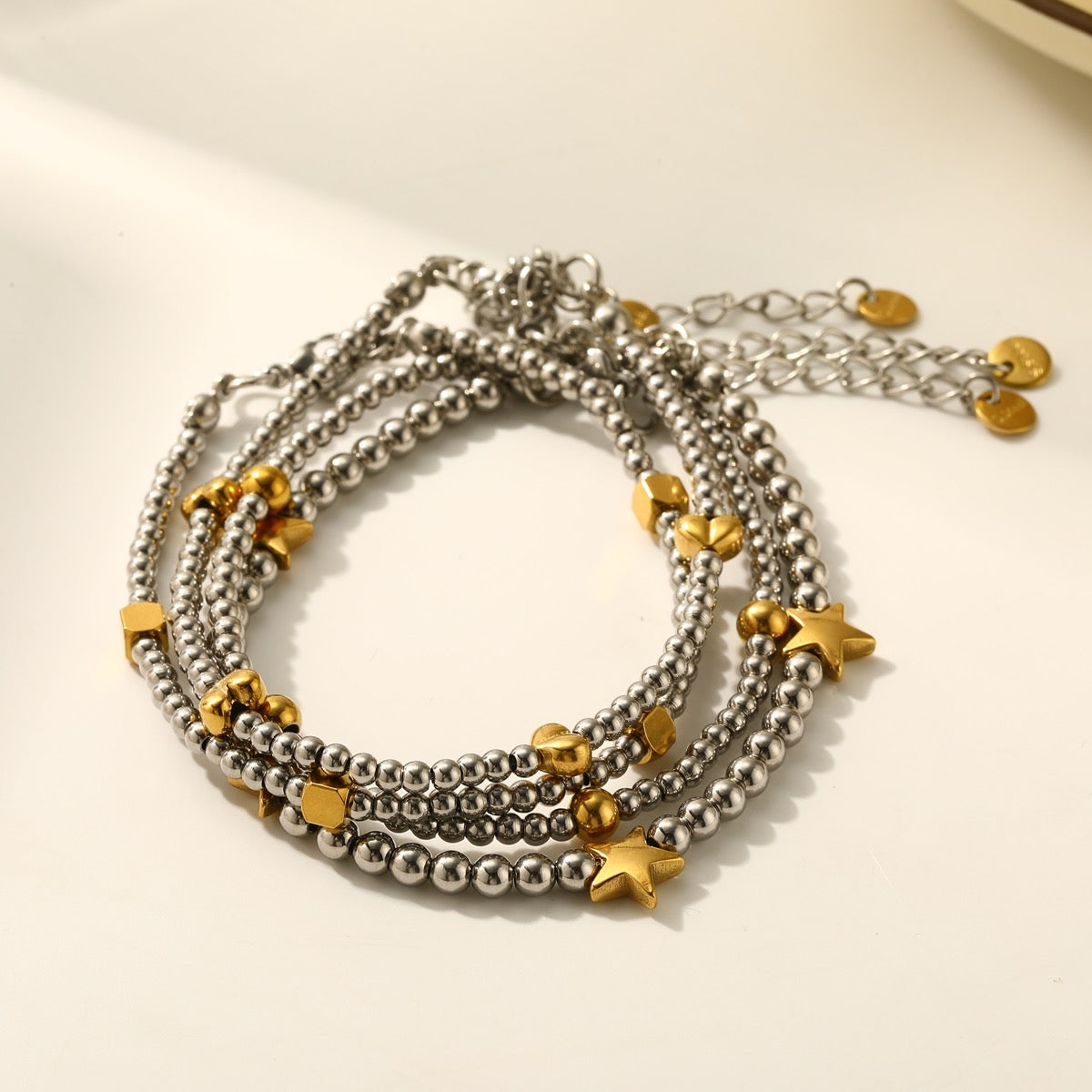 Pulsera balin bitono varios diseños