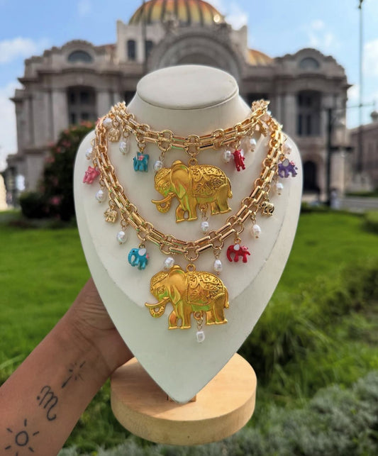 Collar chuncky elefante