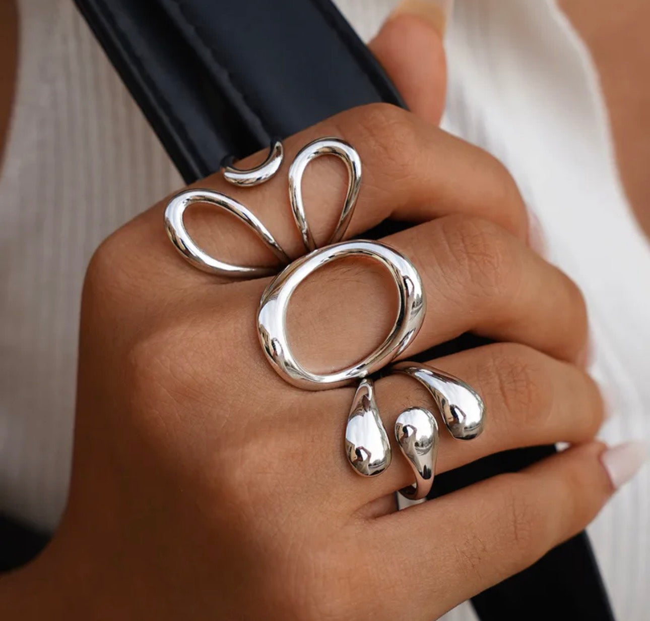Anillo belleza plata