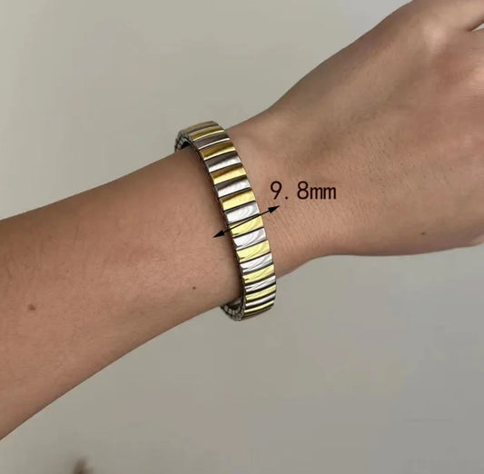 Pulsera bicolor tupida