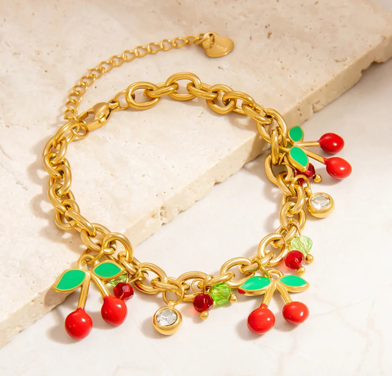 Pulsera Charms cereza