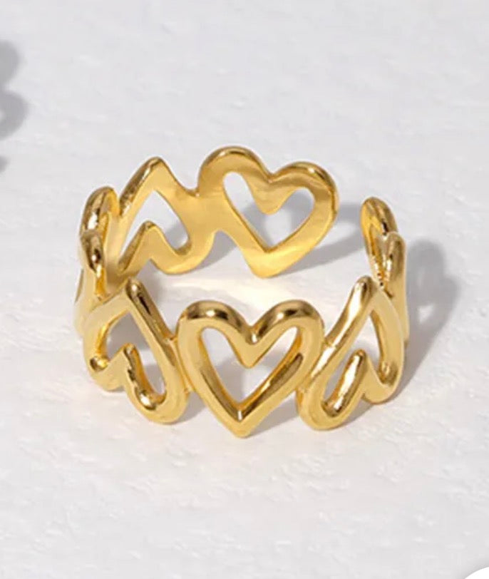 Anillo corazones