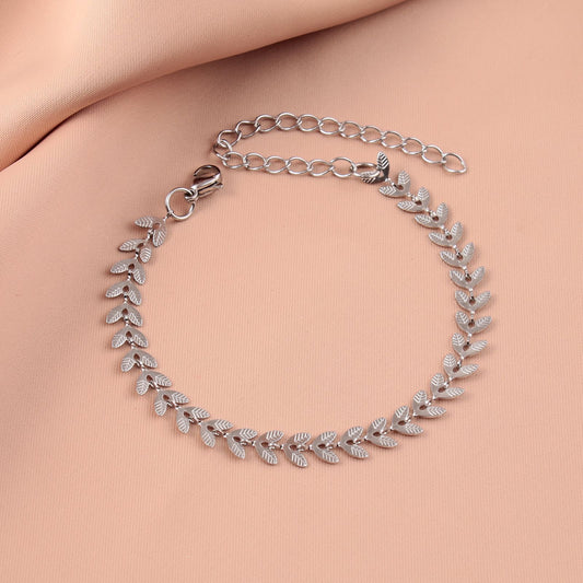 Pulsera trigo plata