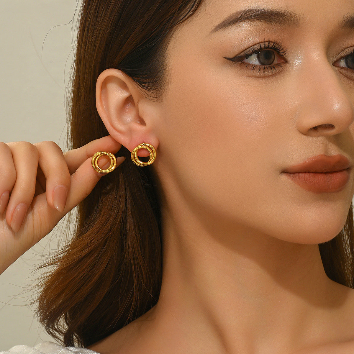 Aretes círculo chico