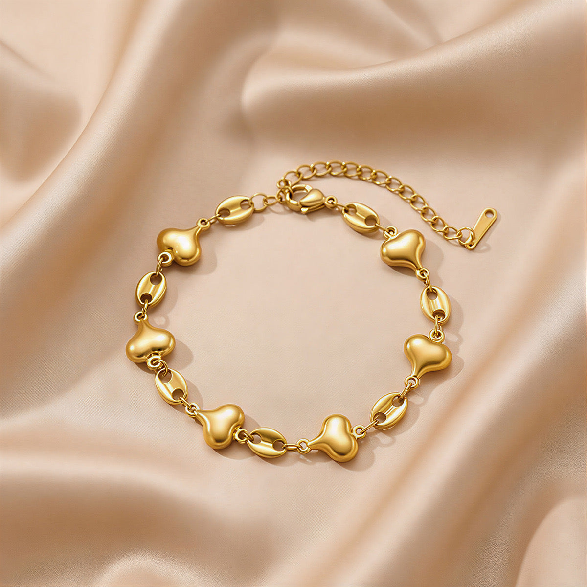 Pulsera corazón con cerdito