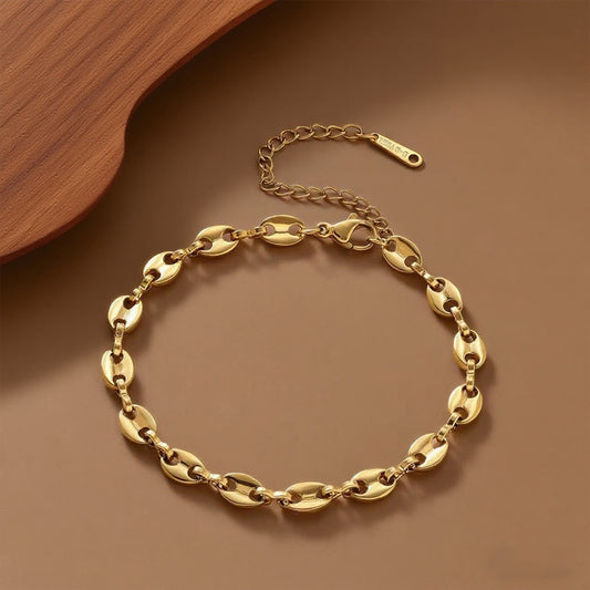 Pulsera nariz de cerdito delgada