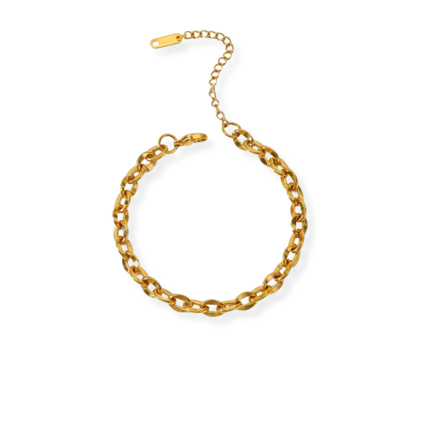 Pulsera eslabón chico con detalle