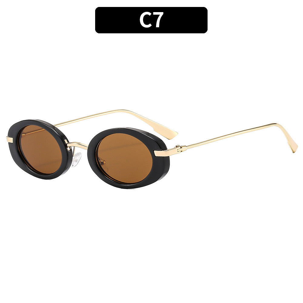 Lentes oval chuncky mica café