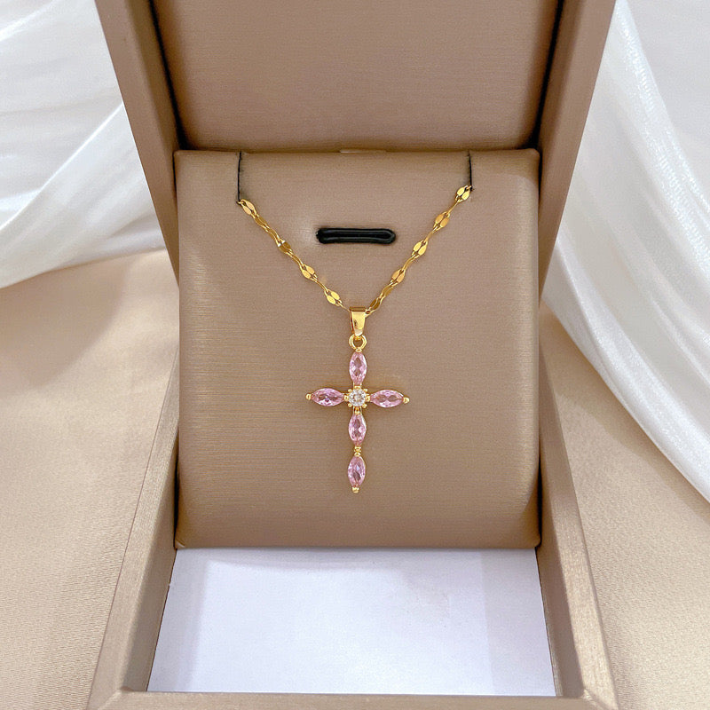 Collar cruz colores