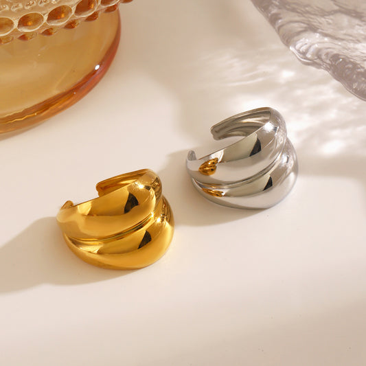 Anillo chuncky doble