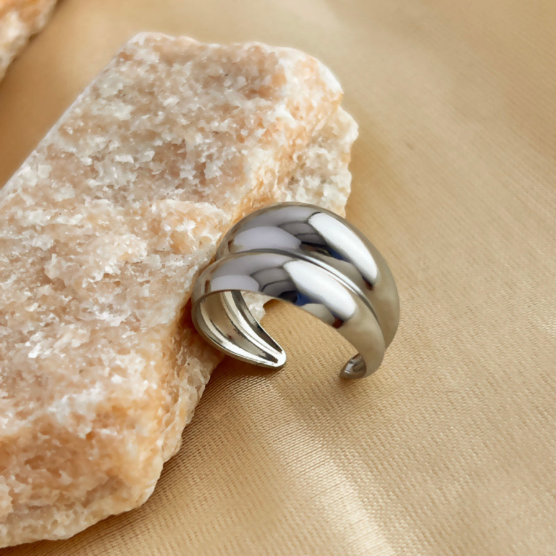 Anillo chuncky doble