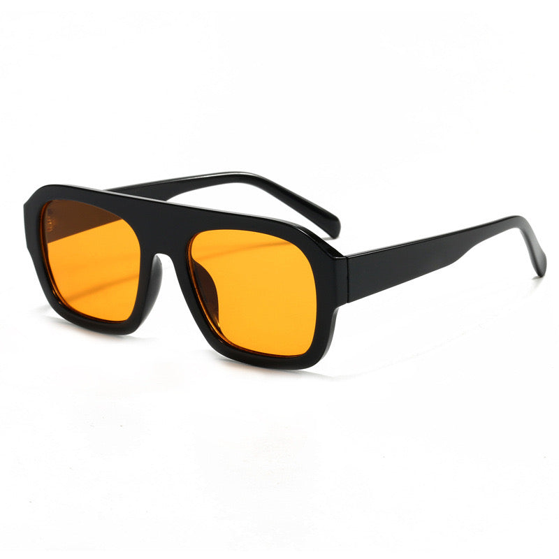 Lentes maxi cuadro con mica amarilla