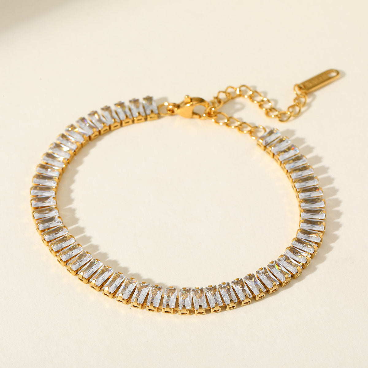 Pulsera cristales de acero