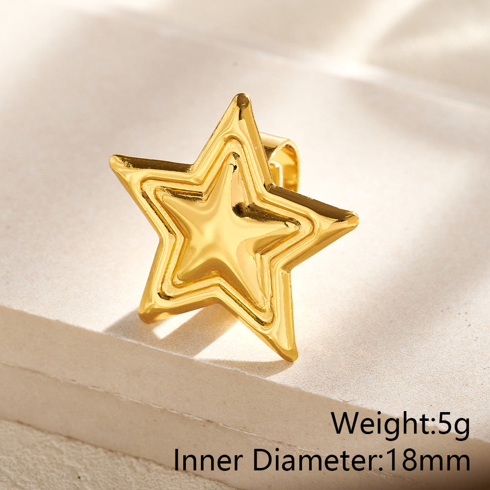 Anillo chuncky estrella